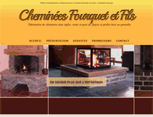 Tablet Screenshot of cheminee-fourquet.com